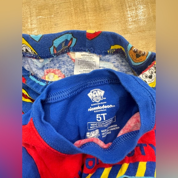 2 boys PAW PATROL Nickelodeon boys kids toddler pajama set Marshall skye - Picture 8 of 13